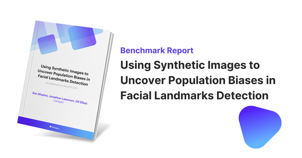 Using Synthetic Images to Uncover Population Biases in Facial Landmarks Detection